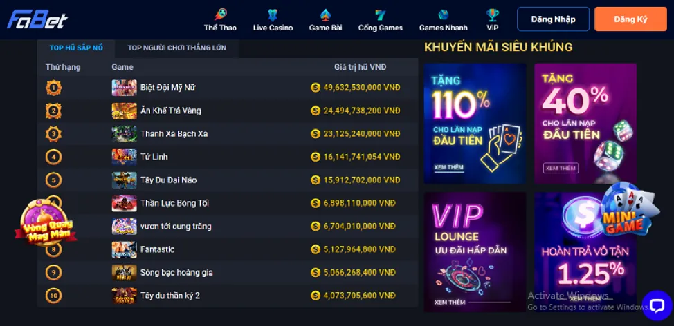 Thưởng chào mừng 100% dành cho thành viên mới